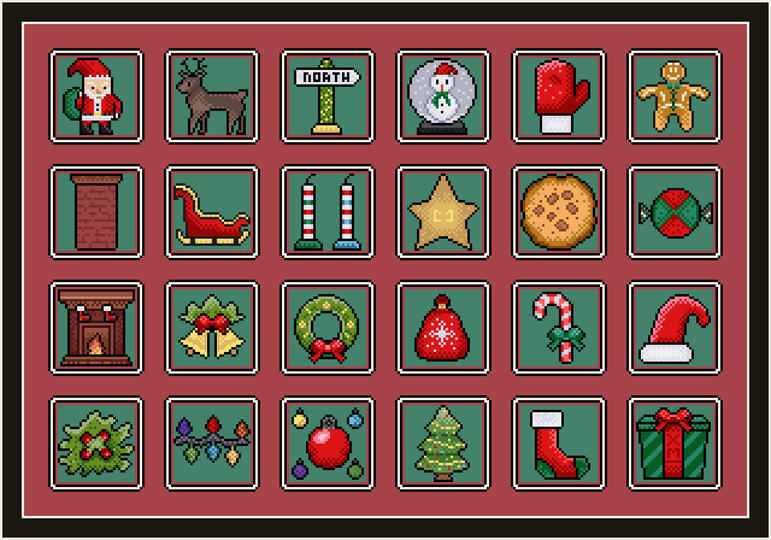 Christmas 32x32 Mini Pixel Arts